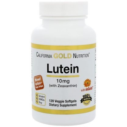 California Gold Nutrition, ゼアキサンチン配合ルテイン、10 mg、植物性ソフトジェル120粒
