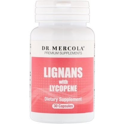 Dr. Mercola, リコピン配合リグナン、30カプセル