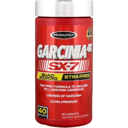 Muscletech, ガルニシア 4X SX-7、80カプセル