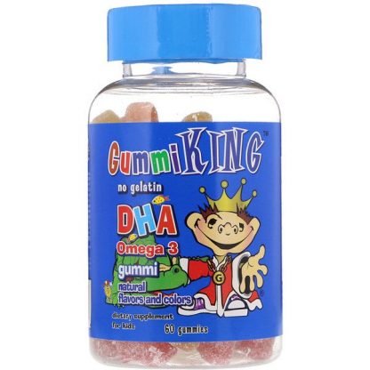 GummiKing, DHA オメガ-3 グミ 子供用、60グミ入り