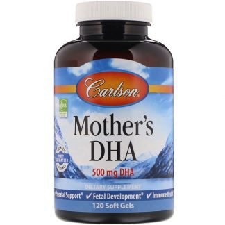Carlson Labs, マザーズDHA、 500 mg、 120ソフトジェル
