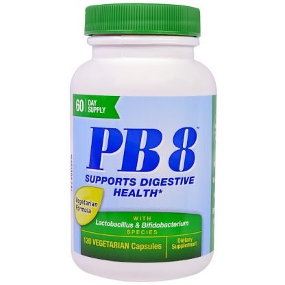 Nutrition Now, 乳酸菌＆ビフィドバクテリウム配合PB8、ベジカプセル120粒