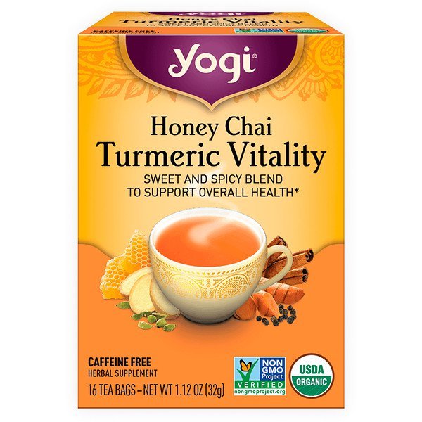 Yogi Tea, Honey Chai, Turmeric Vitality, 16 Tea Bags, 1.12 oz (32 g)