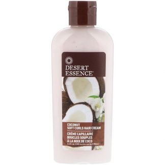 Desert Essence, ソフトカールヘアクリーム、ココナッツ、6.4液量オンス (190 ml)