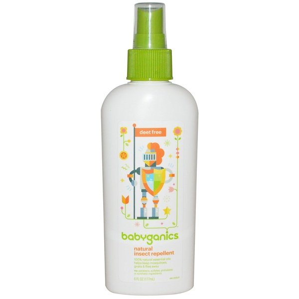 BabyGanics, 天然虫よけ、ディート(除虫剤)不使用、6 oz (177 ml)