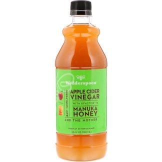 Wedderspoon, Kファクター配合リンゴ酢、マヌカハニー、25 fl oz (750 ml)