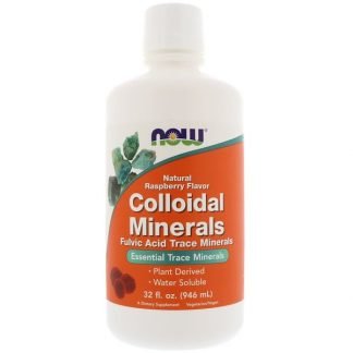 Now Foods, コロイドミネラル, 天然ラズベリー味, 32 fl oz (946 ml)