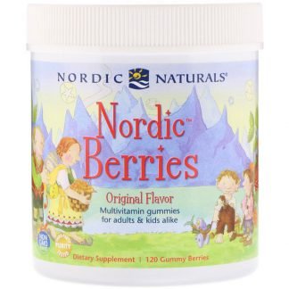 Nordic Naturals, Nordic Berries、マルチビタミングミ、オリジナルフレーバー、グミベリー120粒