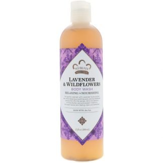 Nubian Heritage, ボディウォッシュ、ラベンダー＆ワイルドフラワーズ、13 fl oz (384 ml)