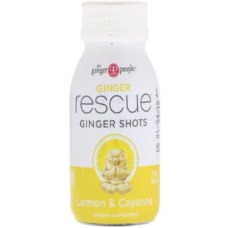 The Ginger People, Ginger Rescue Shots, Lemon & Cayenne, 2 fl oz (60 ml) (Discontinued Item)