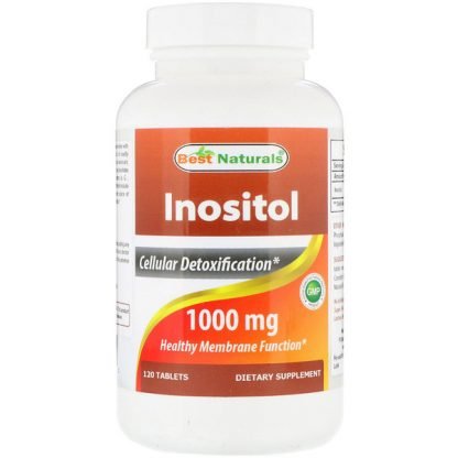 Best Naturals, イノシトール、1000mg、120錠