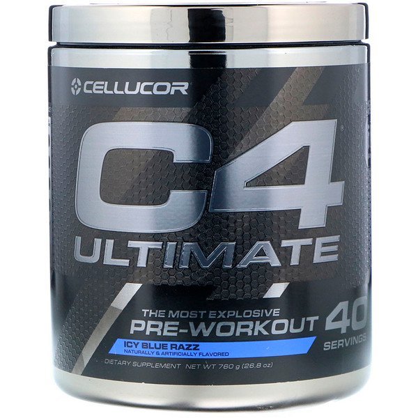 Cellucor, C4アルティメット、プレワークアウト、アイシーブルーラズ、26.8オンス (760 g)