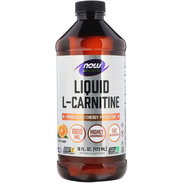 Now Foods, スポーツL-カルニチンリキッド、シトラス風味、1,000mg、473ml(16fl oz)