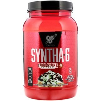 BSN, シンサ-6、コールドストーンキャンディーアイス、ミントミント・チョコレートチョコレートチップ、1.17kg（2.59 lb）