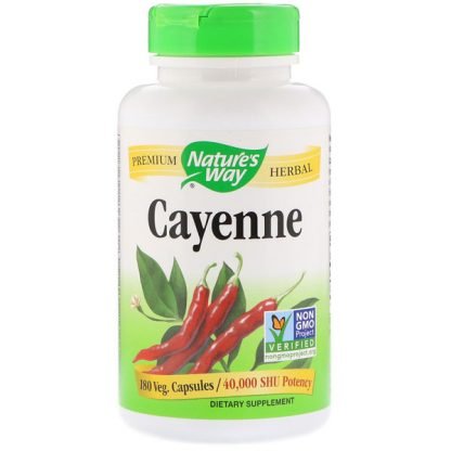 Nature's Way, Cayenne, 180 Veg. Capsules