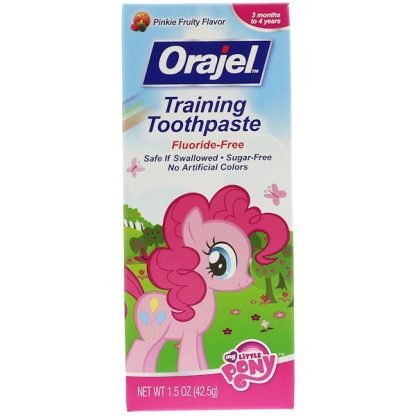 Orajel, マイリトルポニートレーニング練り歯磨き、フッ化物フリー、ピンキーフルーティーフレーバー、1.5オンス (42.5 g) (Discontinued Item)