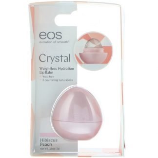 EOS, Crystal, Weightless Hydration Lip Balm, Hibiscus Peach, 0.25 oz (7g)
