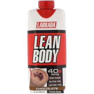 Labrada Nutrition, リーンボディ、 直ぐ飲めるプロテインシェイク、チョコレート、17液量オンス (500 ml)