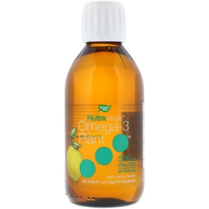 Ascenta, ヌトラベジ、オメガ3植物、ピリッとしたレモン味、500 mg、6.8 fl oz (200 ml)
