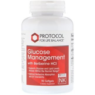 Protocol for Life Balance, ベルベリン HCL配合グルコースマネージメント、90ソフトジェル