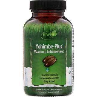 Irwin Naturals, Yohimbe-Plus（ヨヒンベプラス）、マキシマムエンハンスメント、液体ソフトジェル100粒