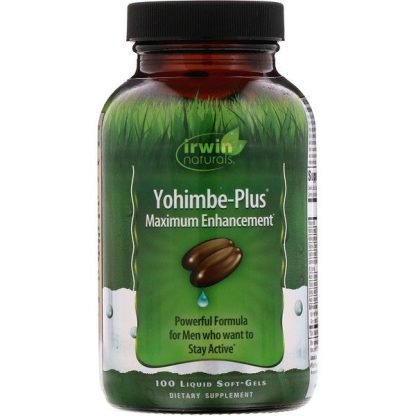 Irwin Naturals, Yohimbe-Plus（ヨヒンベプラス）、マキシマムエンハンスメント、液体ソフトジェル100粒