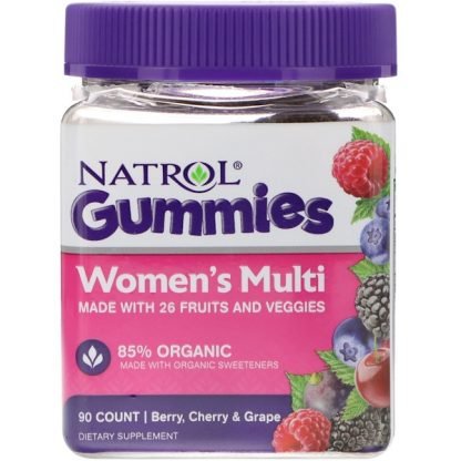 Natrol, ガミーズ、ウィミンズ マルチ、ベリー&チェリー&グレープ、90個 (Discontinued Item)