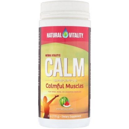 Natural Vitality, カームスペシフィックス、穏やかな筋肉、スイカ風味、6 oz (170 g)