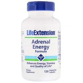 Life Extension, 副腎エネルギーフォーミュラ,植物性カプセル 120粒