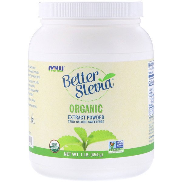 Now Foods, オーガニック Betterステビア、 エキスパウダー、 1 lb (454 g)