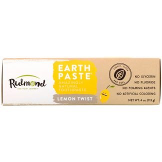 Redmond Trading Company, アースペースト, 驚くほど自然な練り歯磨き粉, レモンツイスト, 4オンス (113 g)