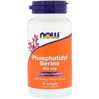 Now Foods, ホスファチジルセリン、100 mg、50ソフトジェル