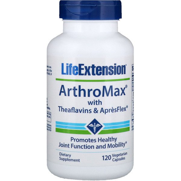 Life Extension, ArthroMax with Theaflavins and ApresFlex, 120 Vegetarian Capsules