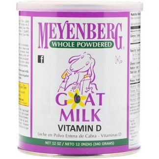 Meyenberg Goat Milk, メインバーグゴートミルク, ヤギの全脂粉乳、ビタミンD、12オンス(340 g)