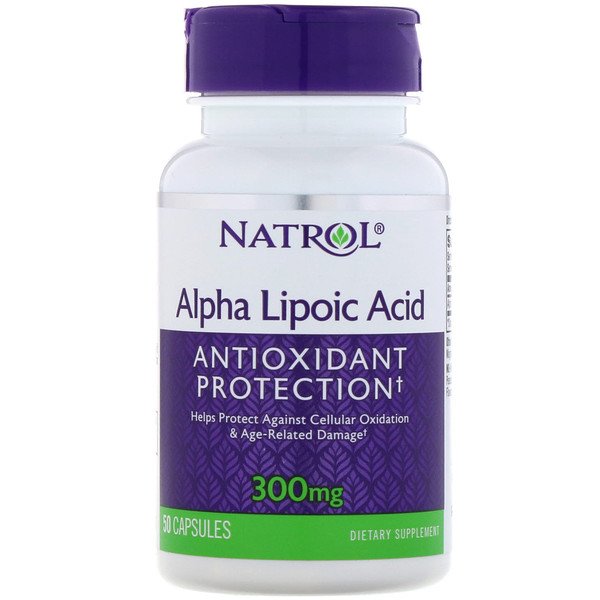 Natrol, アルファリポ酸, 300 mg, 50 カプセル