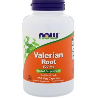 Now Foods, バレリアンの根、500mg、植物性カプセル 250粒