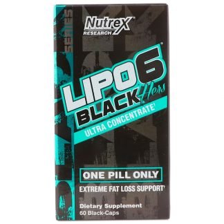 Nutrex Research, Lipo-6 Black Hers, 超濃縮, 黒カプセル60錠