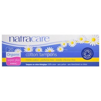 Natracare, オーガニックコットンタンポン, スーパープラス, 20 タンポン