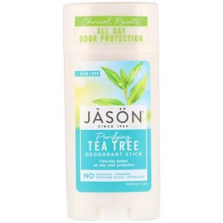 Jason Natural, デオドラントスティック, 浄化作用のあるティーツリー, 2.5オンス (71 g)