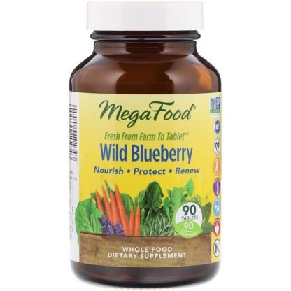 MegaFood, ワイルドブルーベリー、 90錠