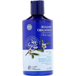 Avalon Organics, スカルプ･ノーマライジング･コンディショナー　ティーツリーミントセラピー　14 oz (397 g)