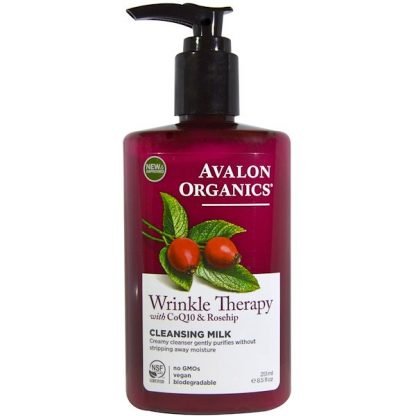 Avalon Organics, コエンザエムQ10リペア, フェイシャルクレンジングミルク, 8.5液量オンス（251 ml）