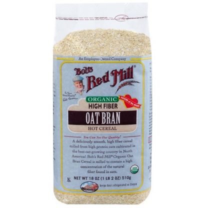 Bob's Red Mill, オーガニック, オートブランホットシリアル, 18オンス (510 g)