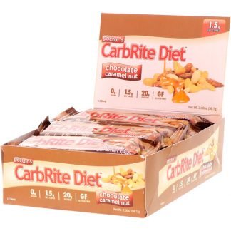 Universal Nutrition, Doctor's CarbRite Diet、チョコレート・キャラメル・ナッツ、バー12本、各 2.00 オンス (56.7 g)