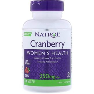 Natrol, クランベリー、速溶性、クランベリーフレーバー、250mg、120錠