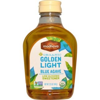 Madhava Natural Sweeteners, Organic Golden Light Blue Agave、23.5 oz (667 g)