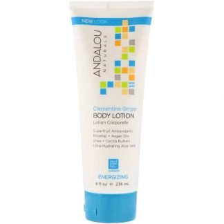 Andalou Naturals, Body Lotion, Energizing, Clementine Ginger, 8 fl oz (236 ml)