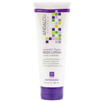 Andalou Naturals, Lavender Thyme Refreshing Body Lotion, 8 fl oz (236 ml)