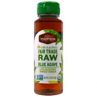 Madhava Natural Sweeteners, オーガニック・・フェアトレード、ロウ、ブルーアガベ、低グリセミック甘味料、11.75オンス（333g）