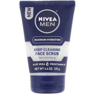Nivea, 男性向け、ディープクレンジング・フェイススクラブ、オリジナル、4.4 オンス（125 g）